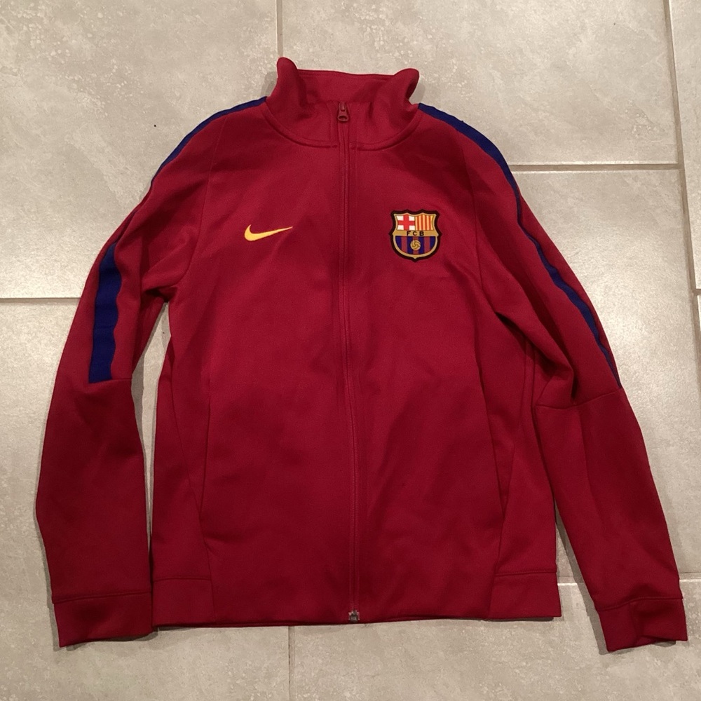 Nike FC Barcelona Authentic Franchise Track Jacket FULL ZIP - Picture 2 of 4